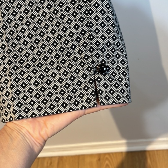 Talbots geometric print Heritage pants in black and white size 14 - Picture 8 of 10